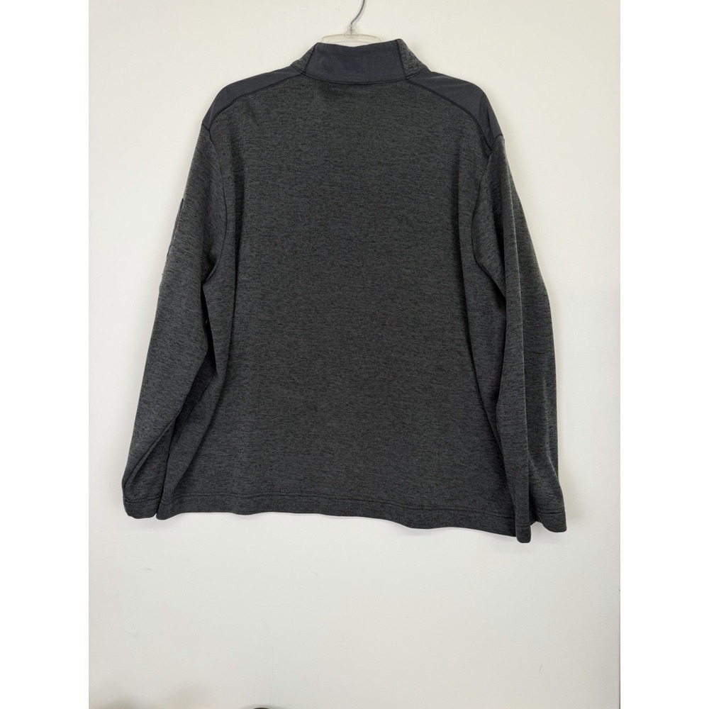 Greg Norman Sweatshirt Men's Size XXL 1/4 Button Pullover Golf Sweater Drak Gray - Picture 5 of 5